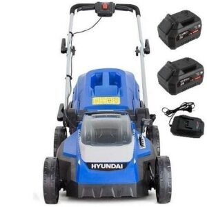 გაზონის საკრეჭი HYUNDAI HYM38LI 2x4Ah ბატარეა, დამტენი